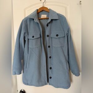 Thread & Supply Soft Button Down Shacket Size S